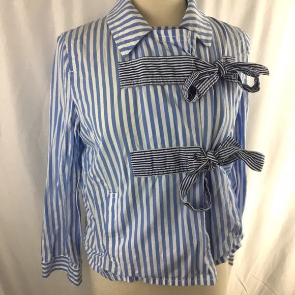 j crew bow front coat